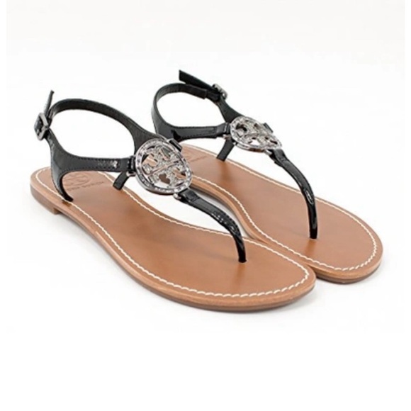 TORY BURCH Violet Metallic Thong Sandal Flip Flop Flats, Size 10